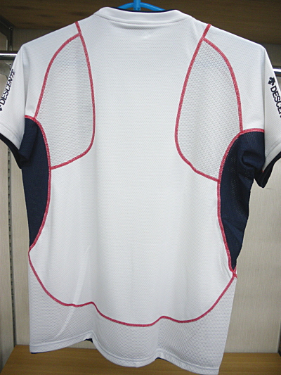 デサント ムーブ スポーツ Tシャツ DAT-5013 WHT 背面